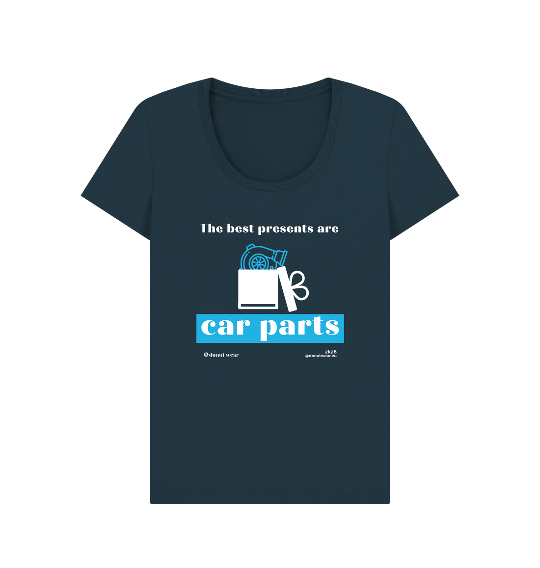 Denim Blue Printed T-shirt Front