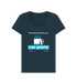 Denim Blue Printed T-shirt Front