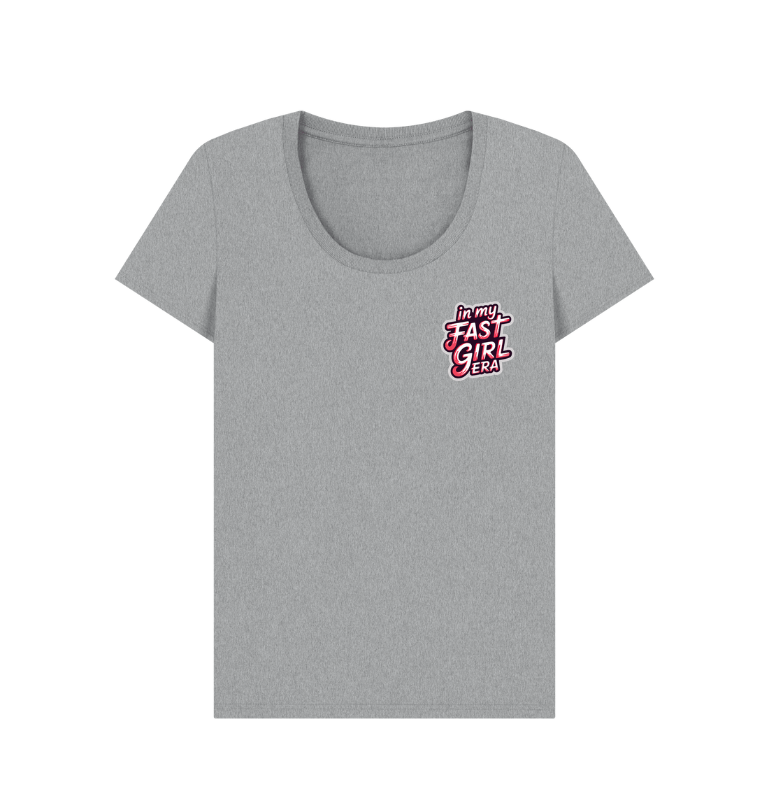 Athletic Grey Printed T-shirt Front
