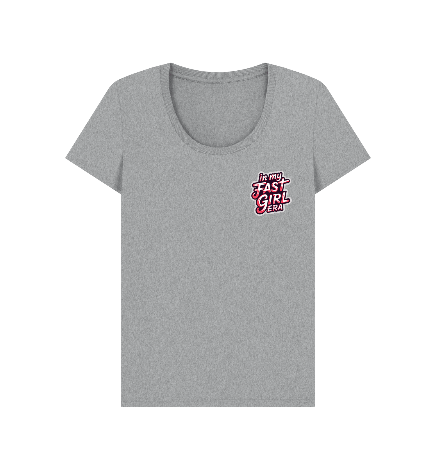 Athletic Grey Printed T-shirt Front