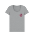 Athletic Grey Printed T-shirt Front