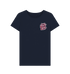 Navy Blue Printed T-shirt Front