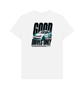 White Printed T-shirt Back