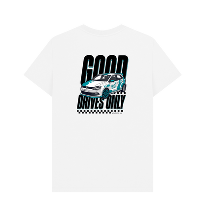 White Printed T-shirt Back
