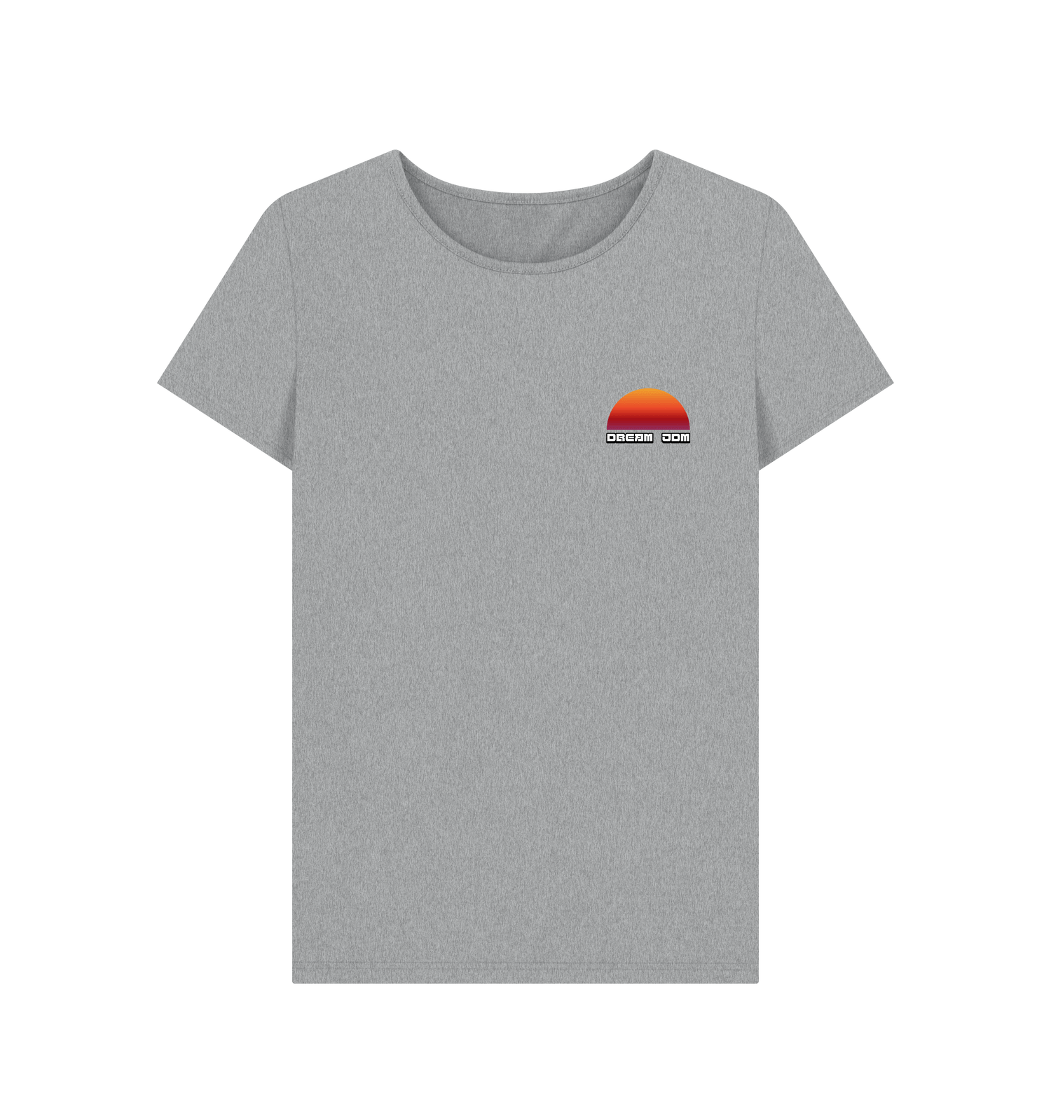 Athletic Grey Printed T-shirt Front