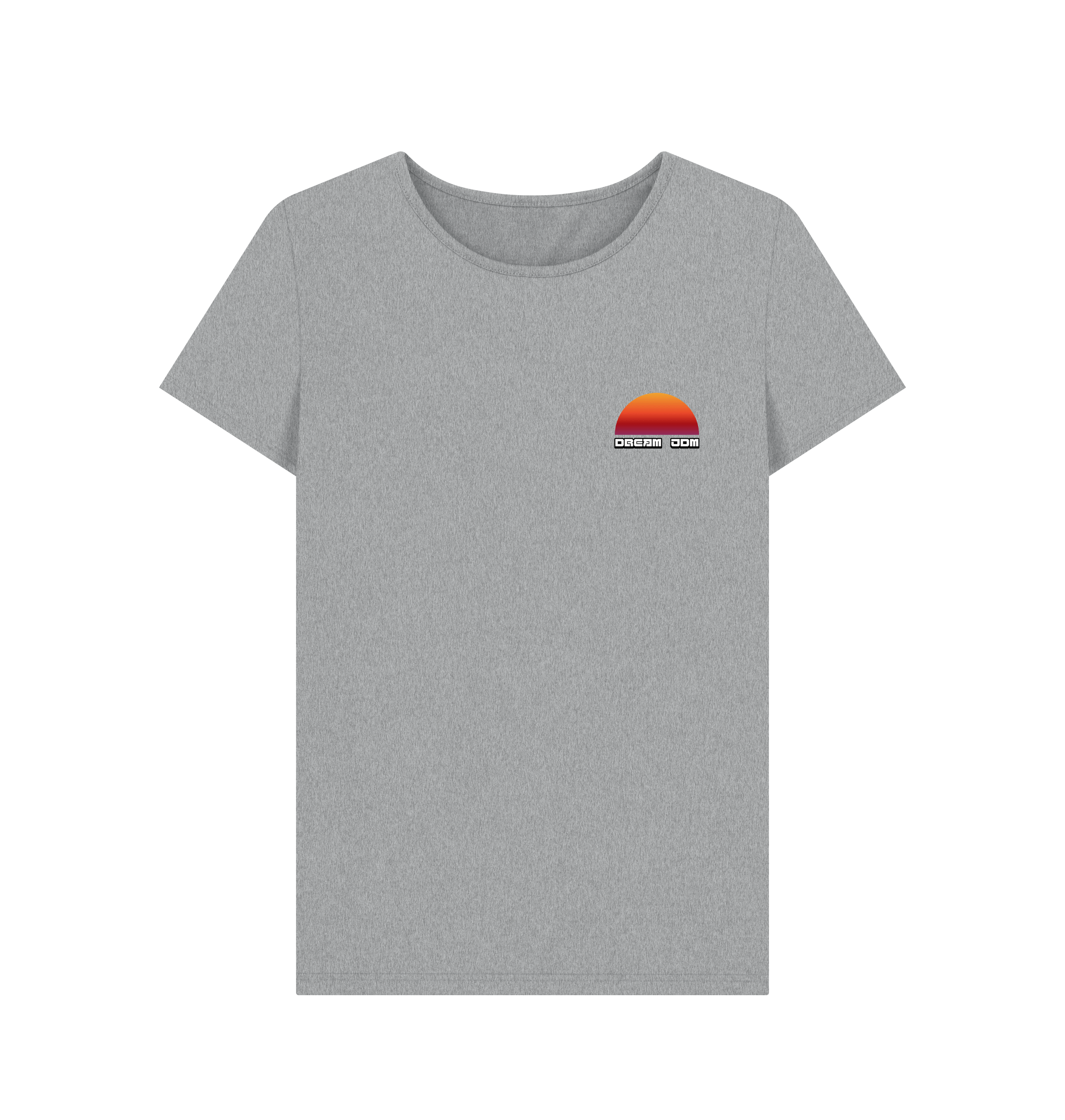 Athletic Grey Printed T-shirt Front