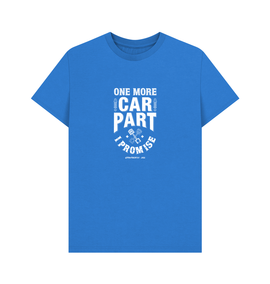 Bright Blue Printed T-shirt Front