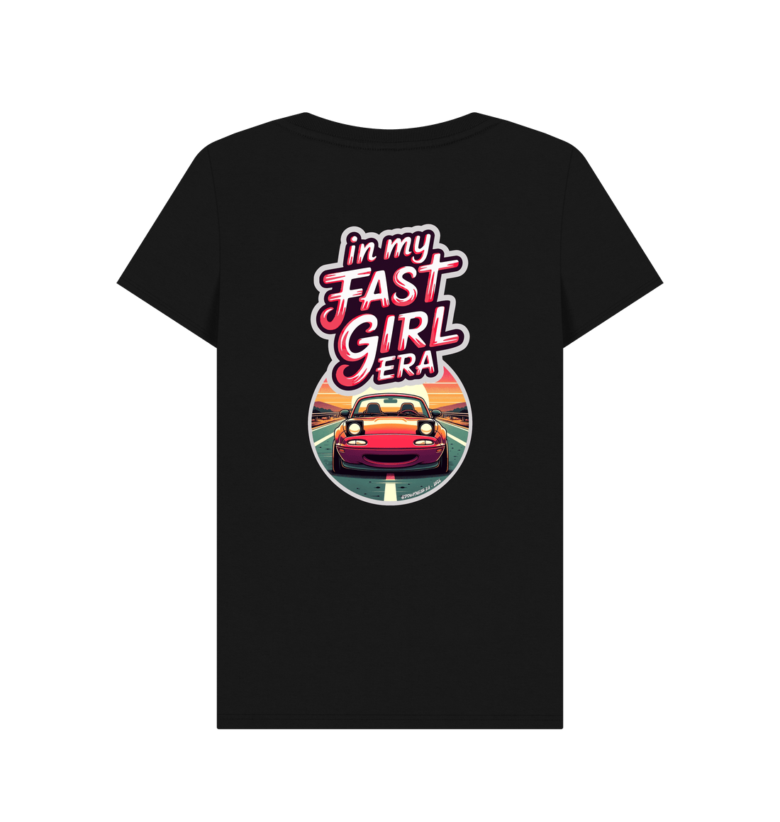 Black Printed T-shirt Back