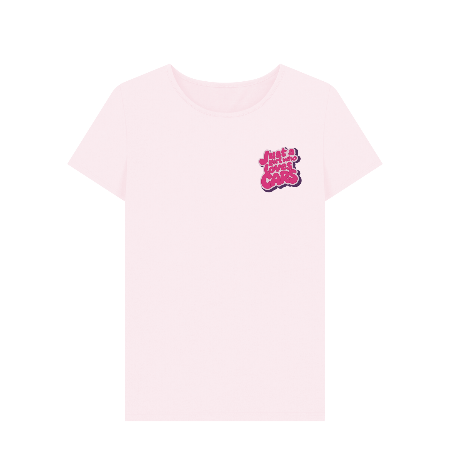 Pink Printed T-shirt Front