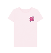 Pink Printed T-shirt Front