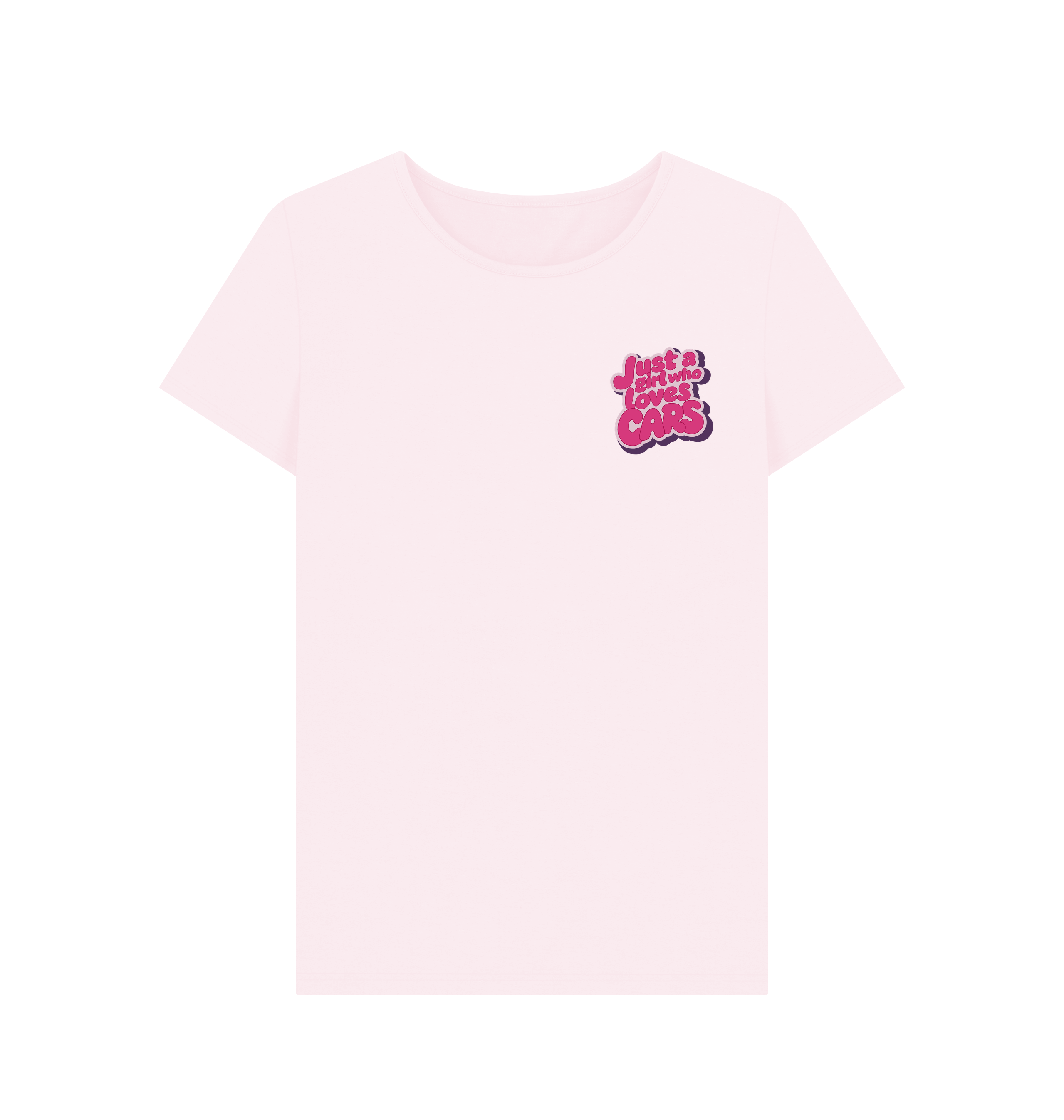 Pink Printed T-shirt Front