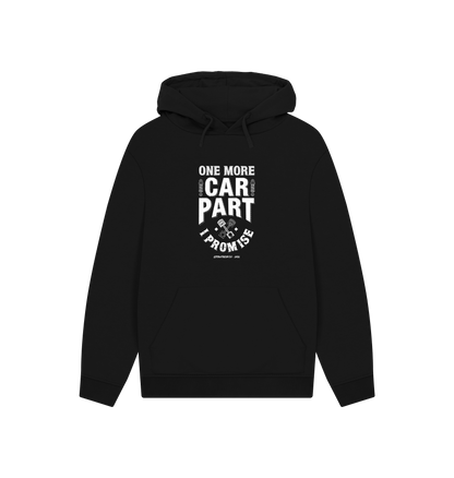 Black Printed Hoody Front
