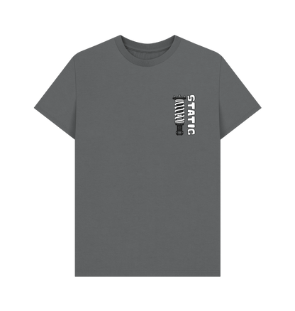 Slate Grey Printed T-shirt Front