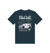 Denim Blue Printed Kids T-Shirt Back