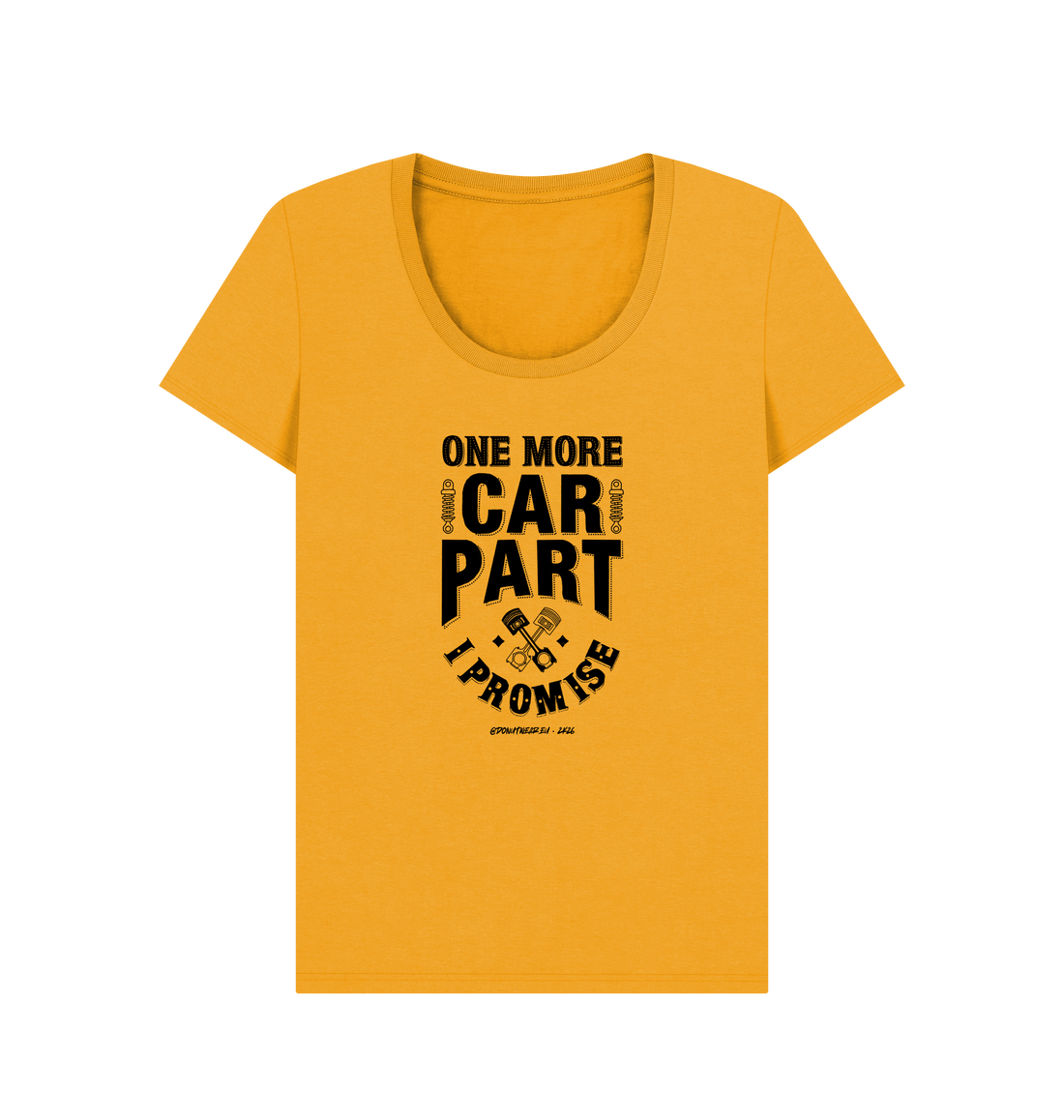 Mustard Printed T-shirt Front