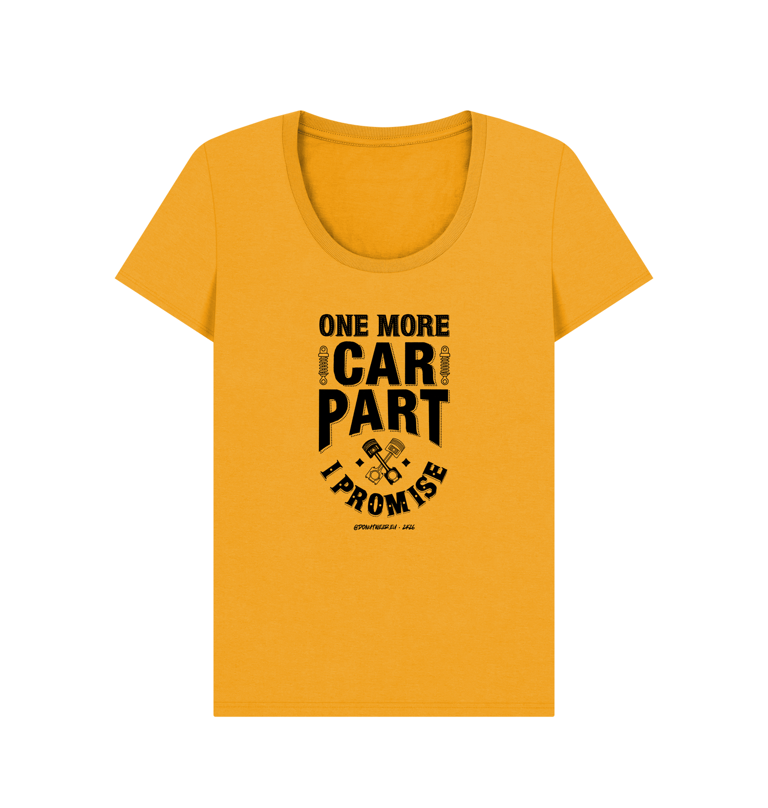 Mustard Printed T-shirt Front