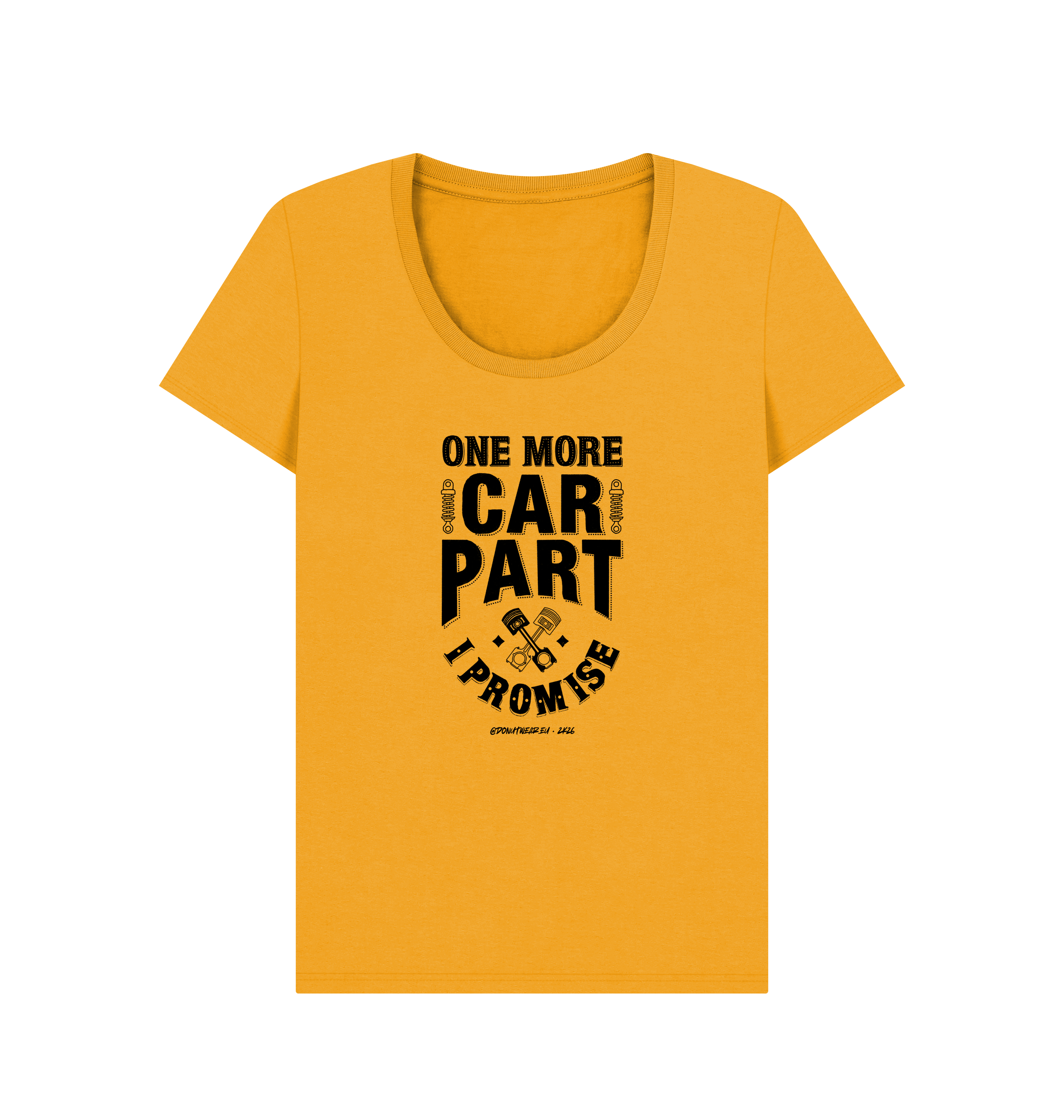 Mustard Printed T-shirt Front