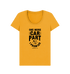 Mustard Printed T-shirt Front
