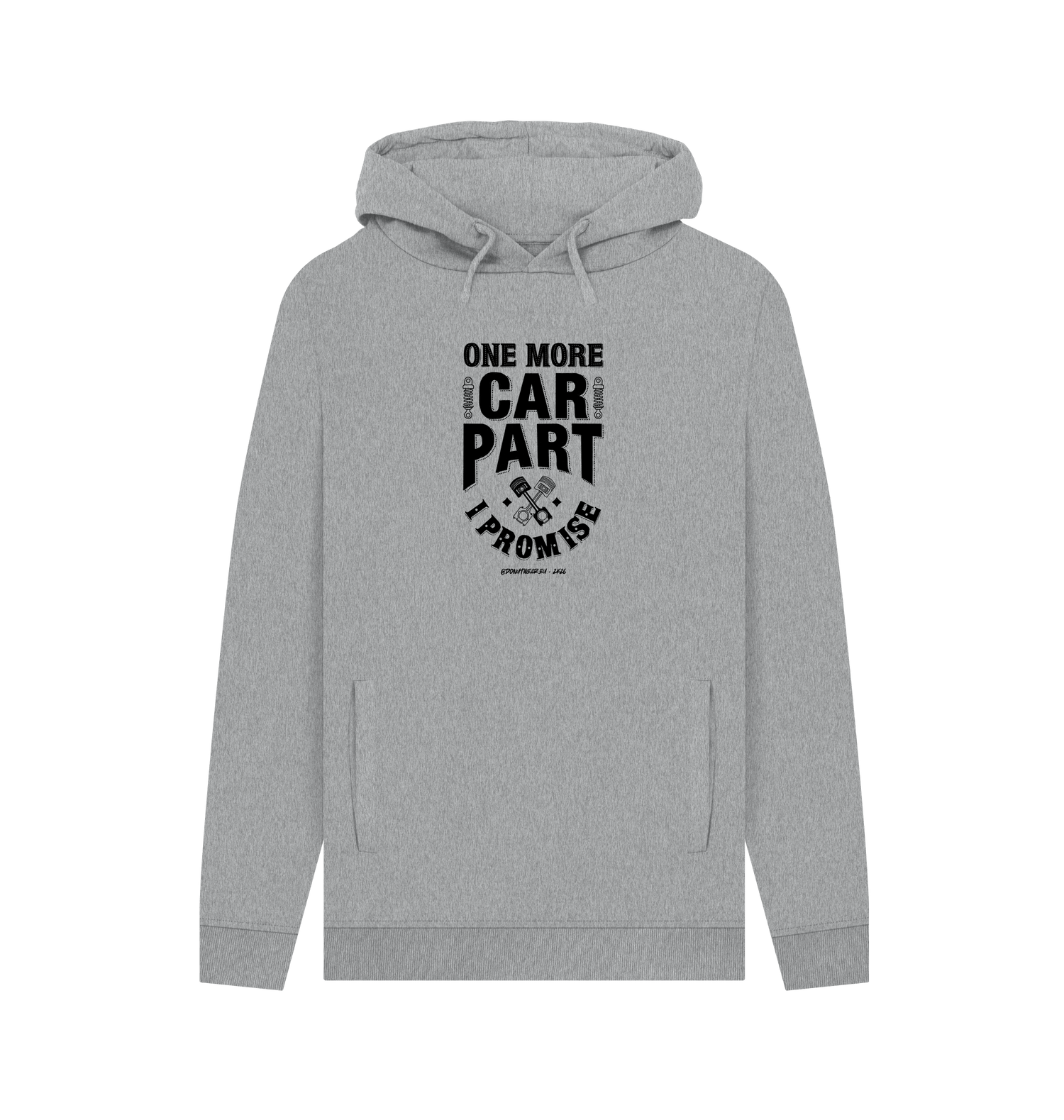 Light Heather Printed Hoody Front