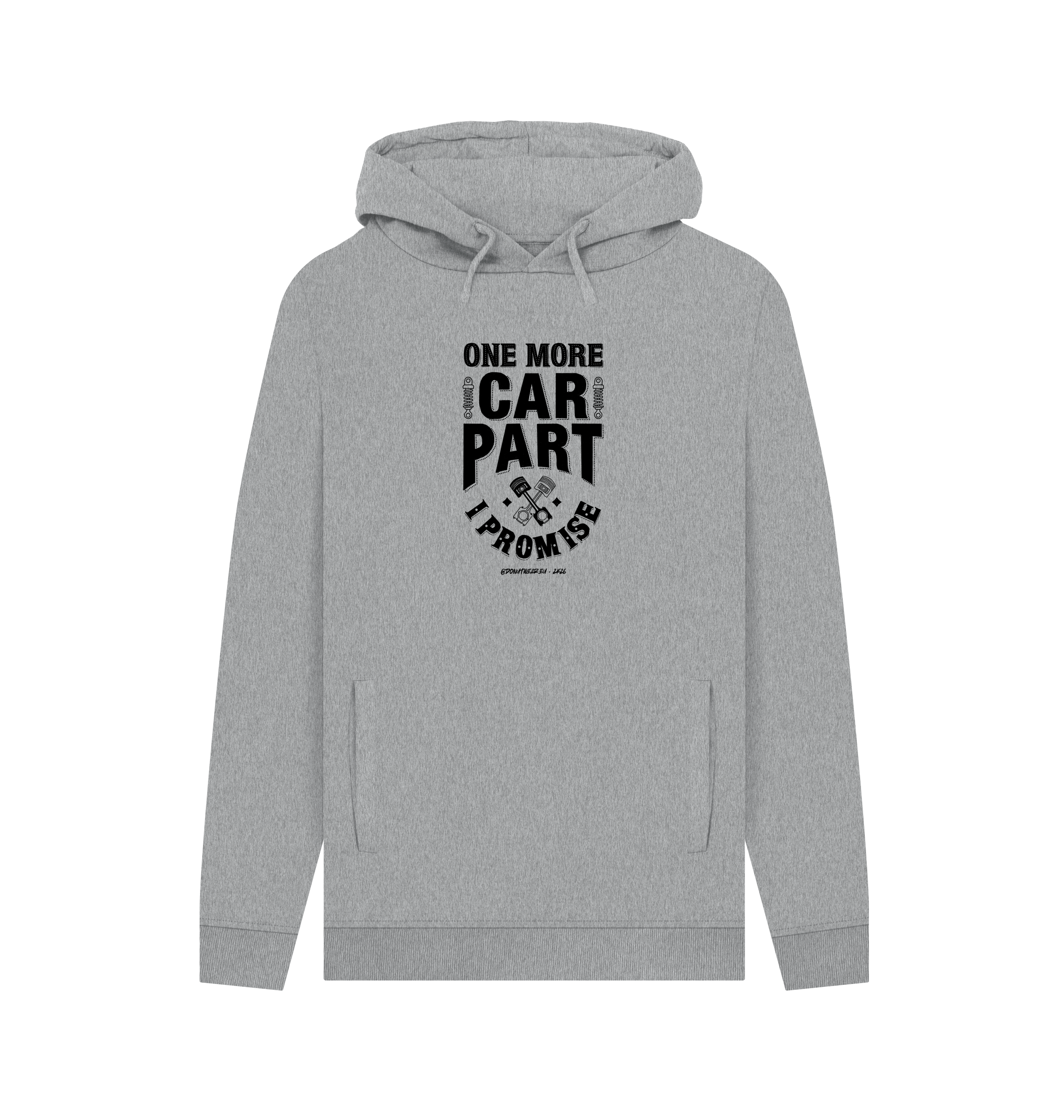 Light Heather Printed Hoody Front