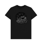 Black Printed T-shirt Front