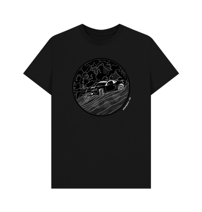 Black Printed T-shirt Front