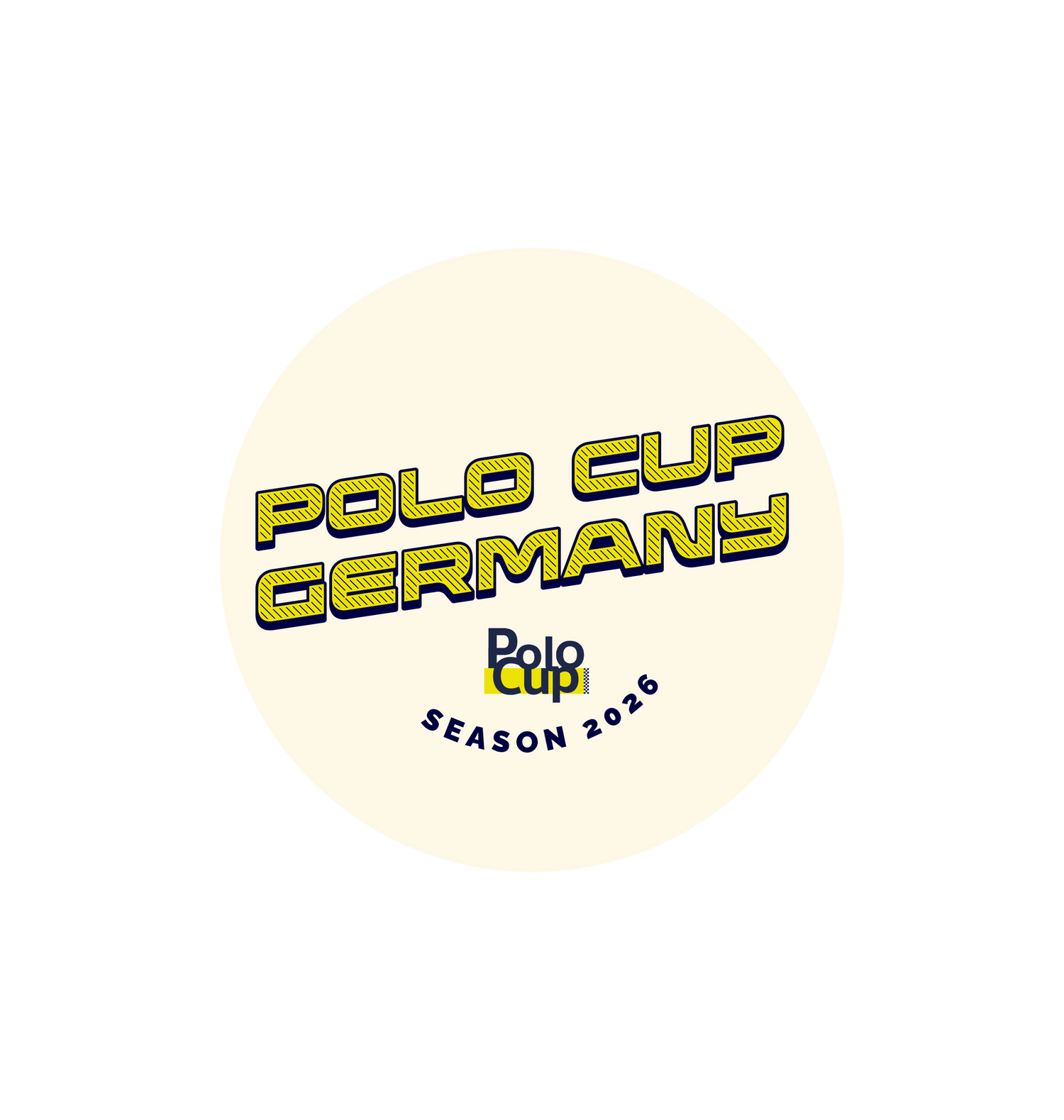 White Printed Circle Sticker Front