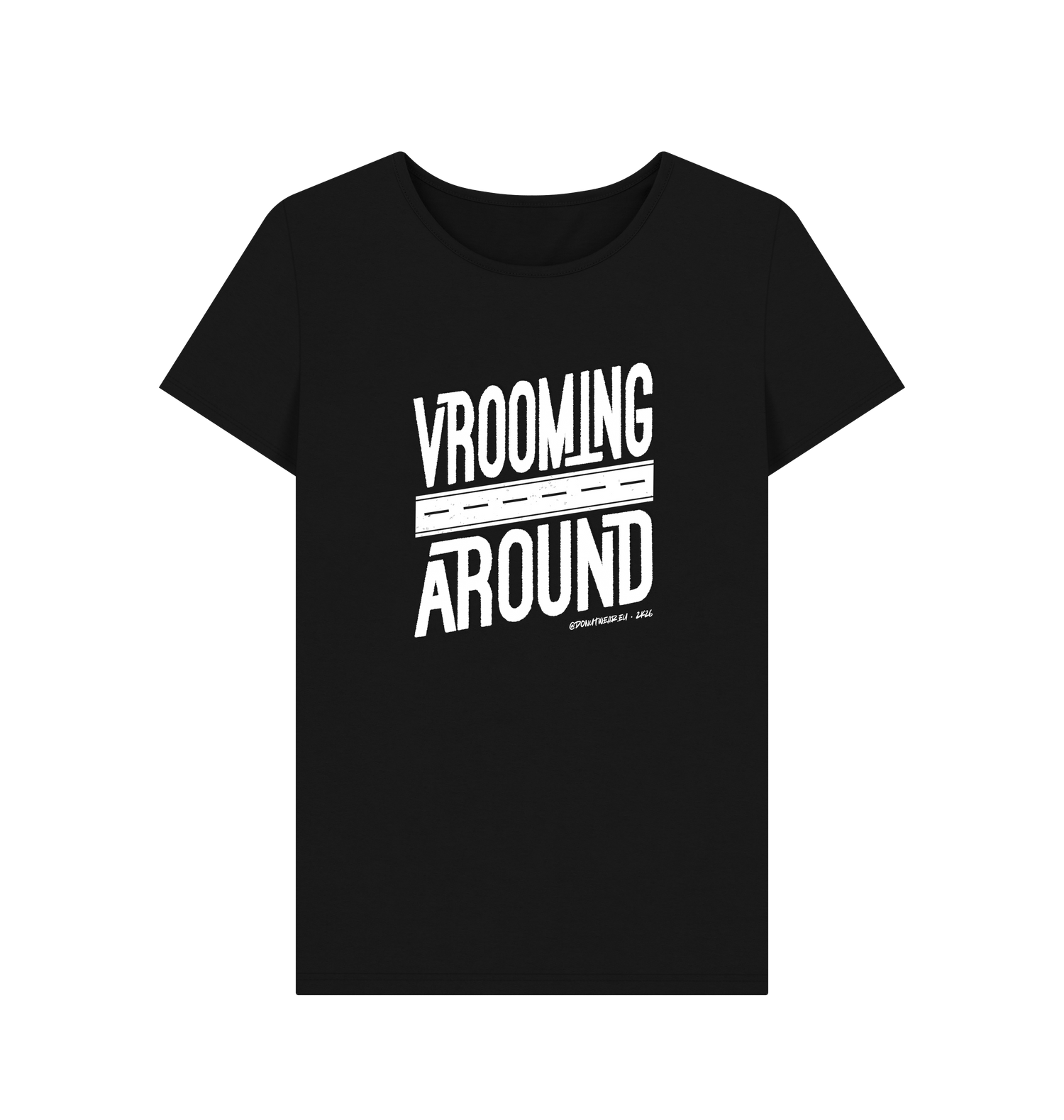 Black Printed T-shirt Front