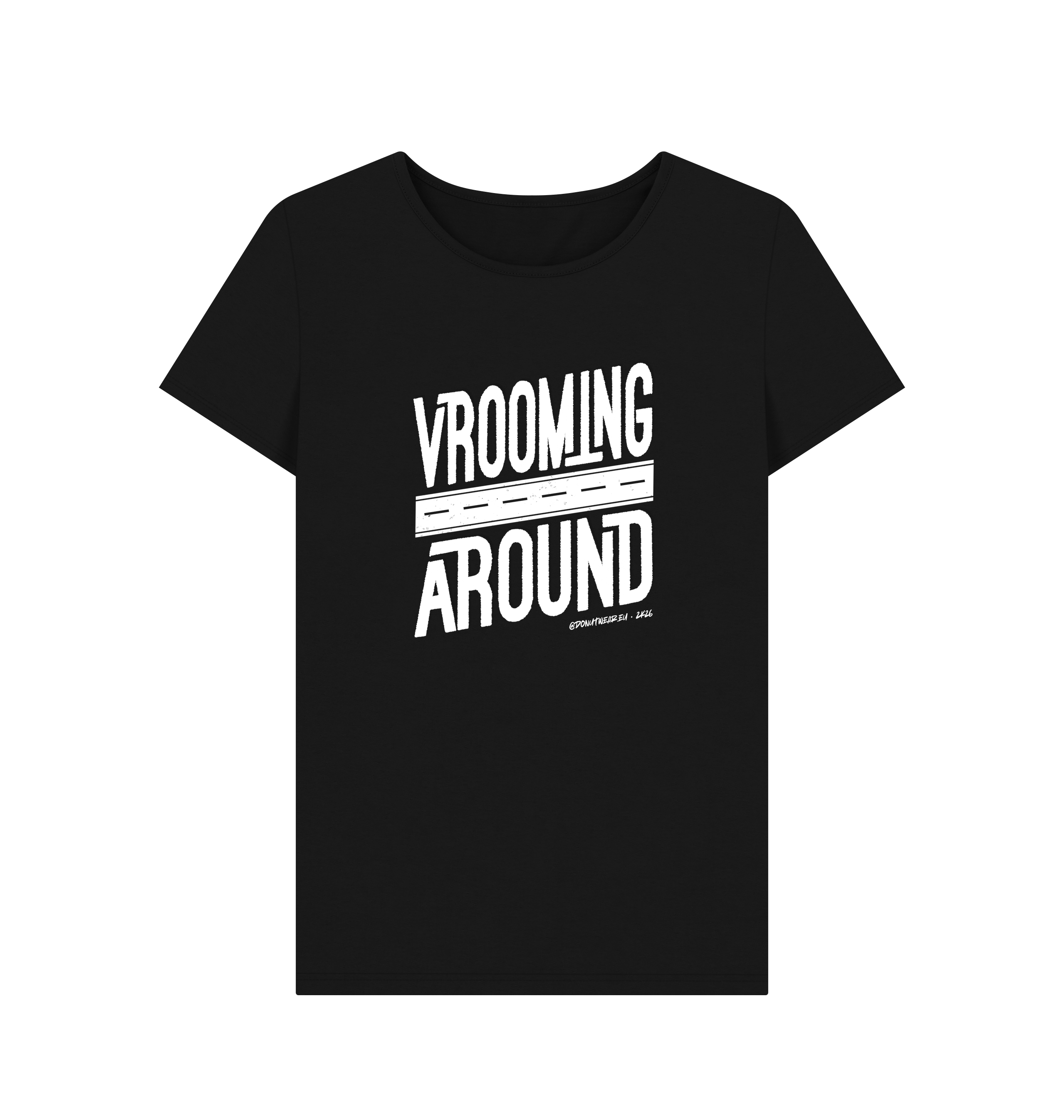Black Printed T-shirt Front