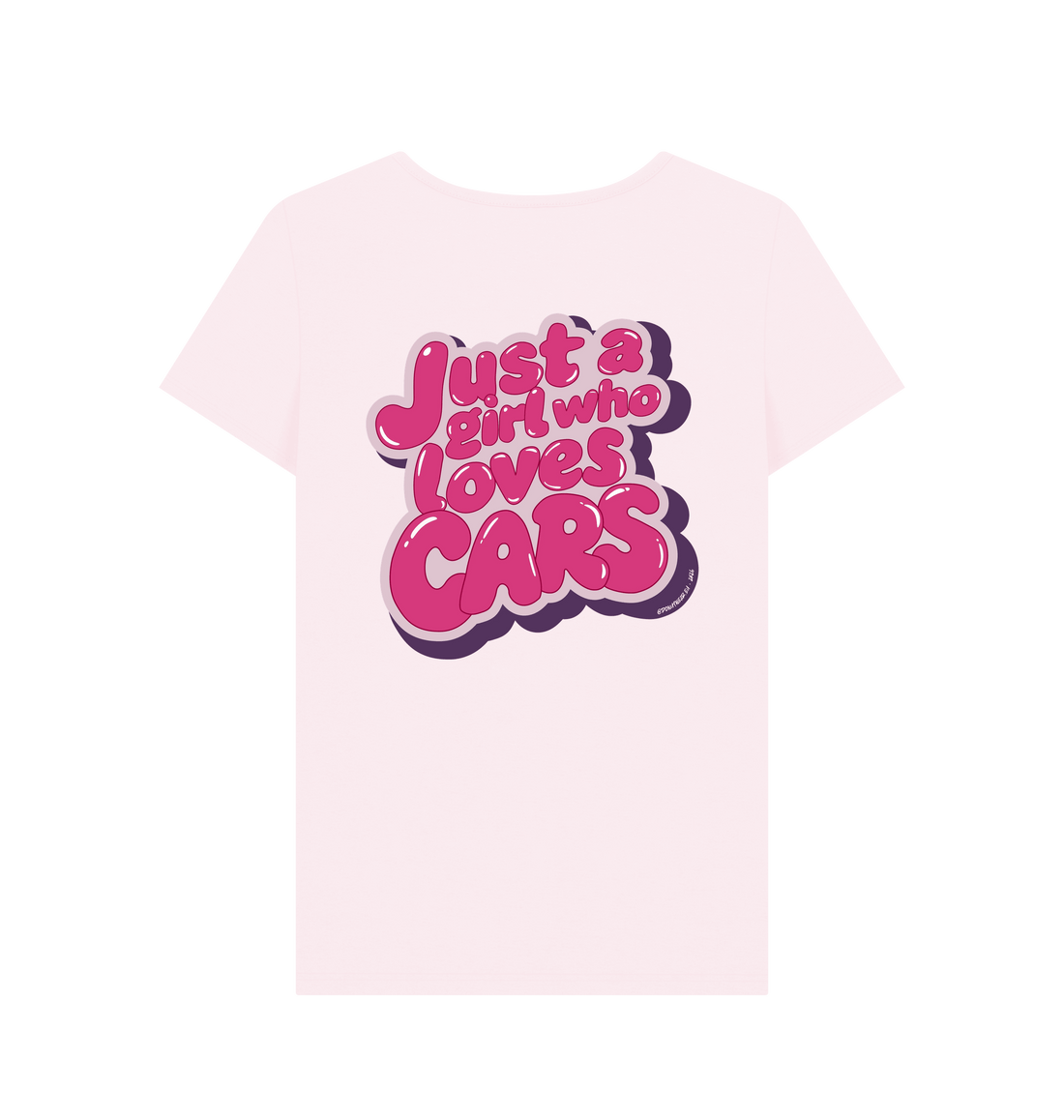 Pink Printed T-shirt Back