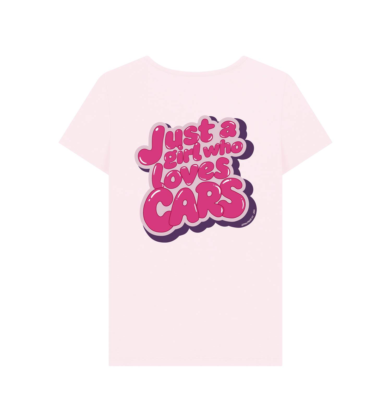 Pink Printed T-shirt Back