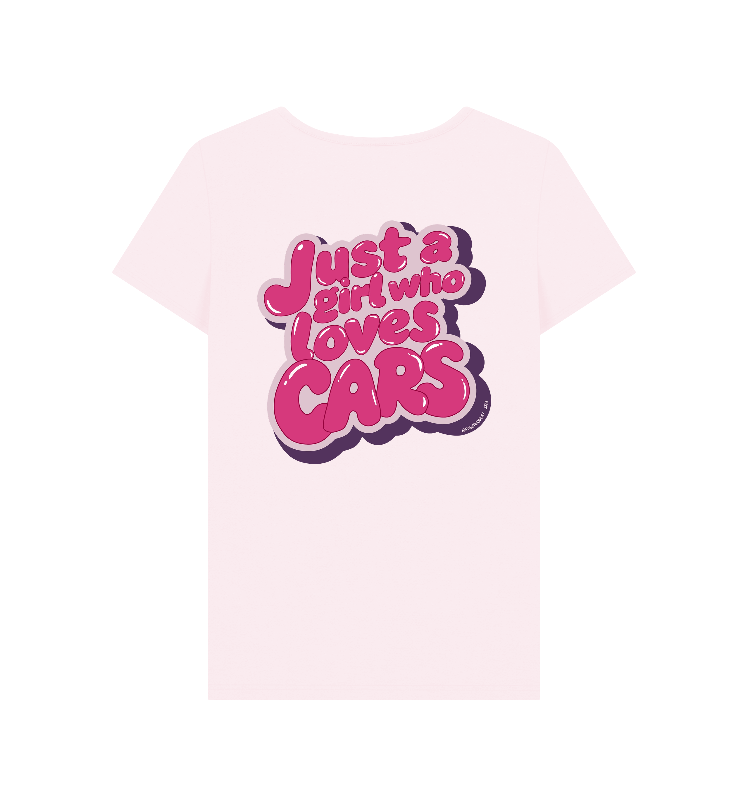 Pink Printed T-shirt Back