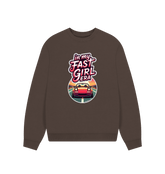 Chocolate Printed Sweater Front