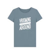 Stone Blue Printed T-shirt Front