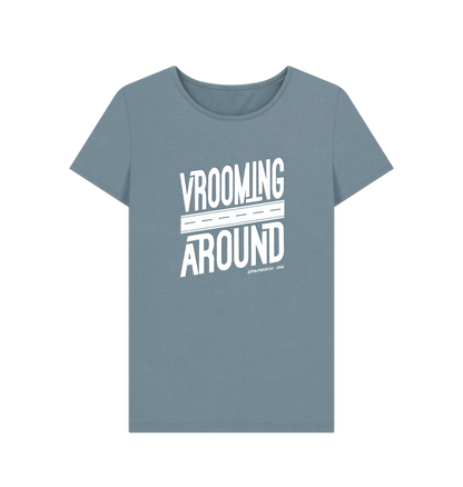 Stone Blue Printed T-shirt Front