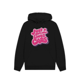 Black Printed Hoody Front