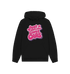 Black Printed Hoody Front