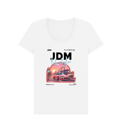 White Printed T-shirt Front