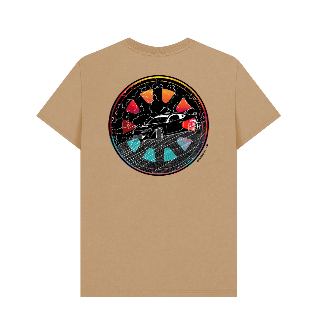 Sand Printed T-shirt Back