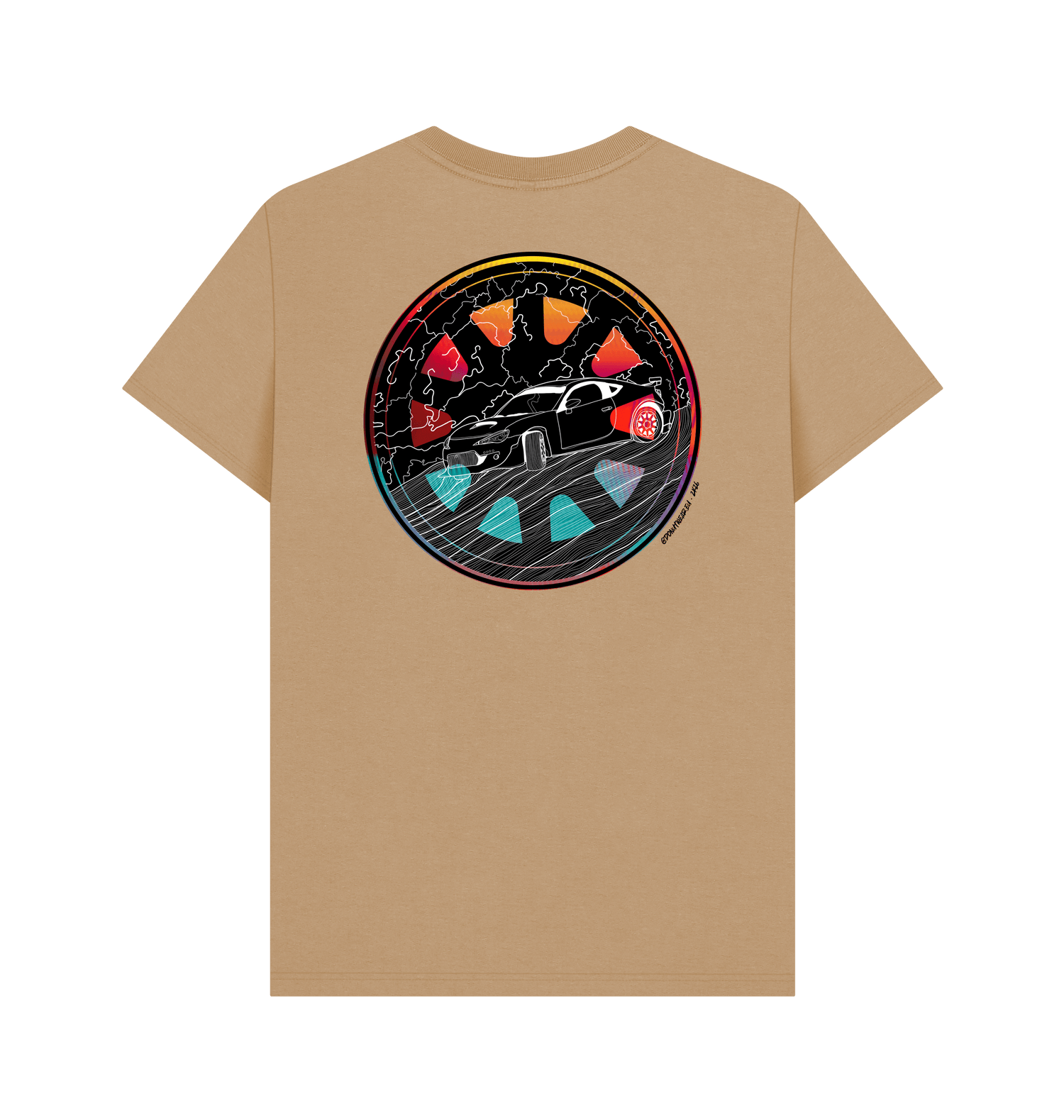 Sand Printed T-shirt Back
