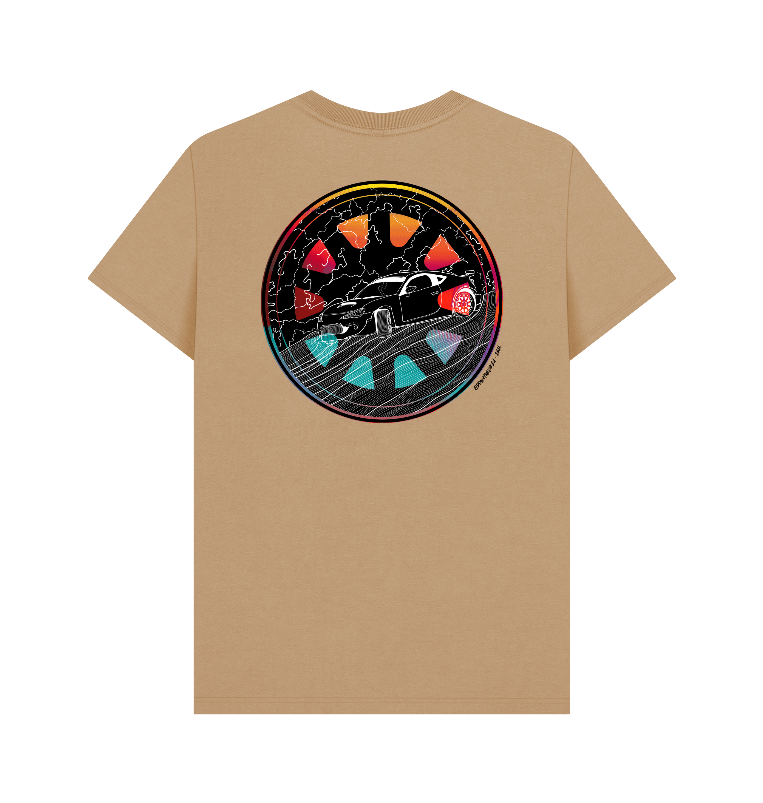 Sand Printed T-shirt Back