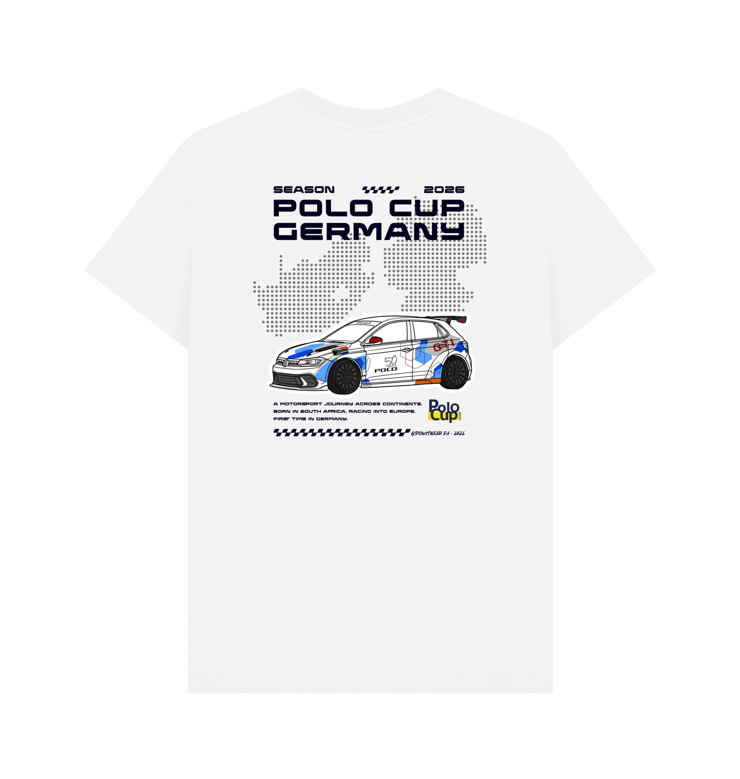 White Printed T-shirt Back