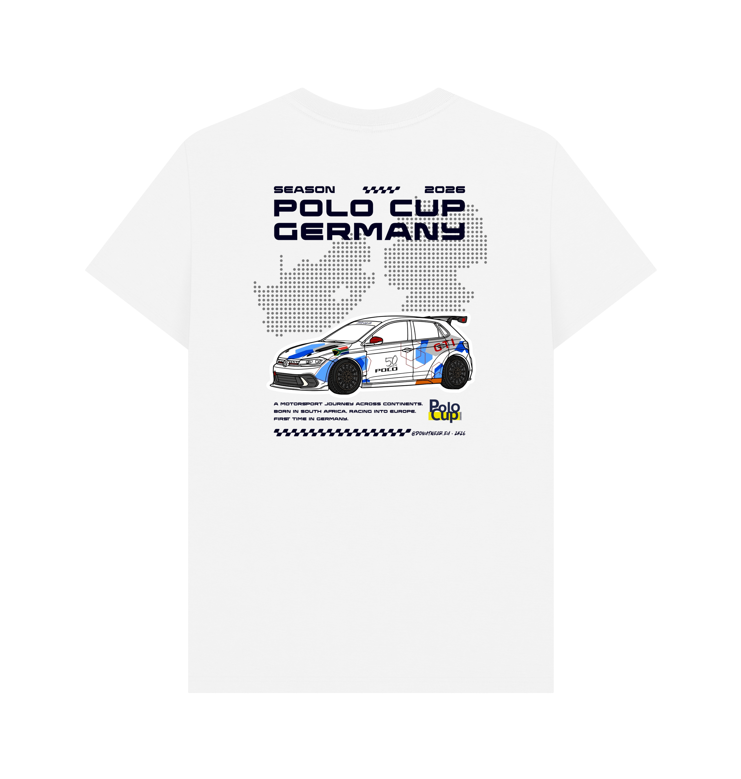White Printed T-shirt Back