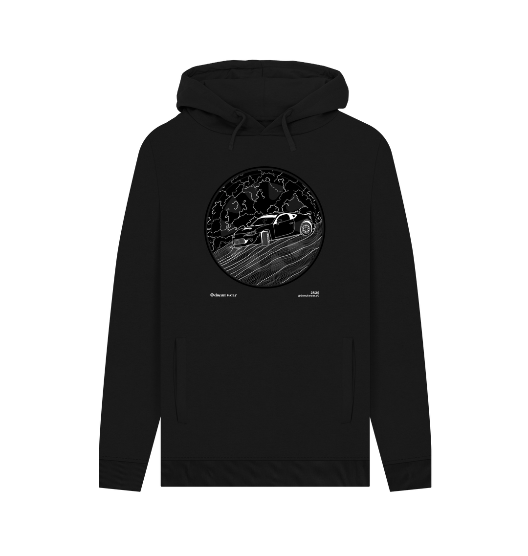 Black Printed Hoody