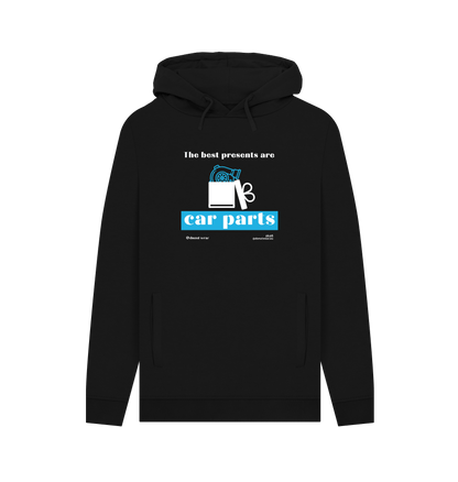Black Printed Hoody Front