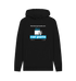 Black Printed Hoody Front