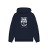 Navy Printed Hoody