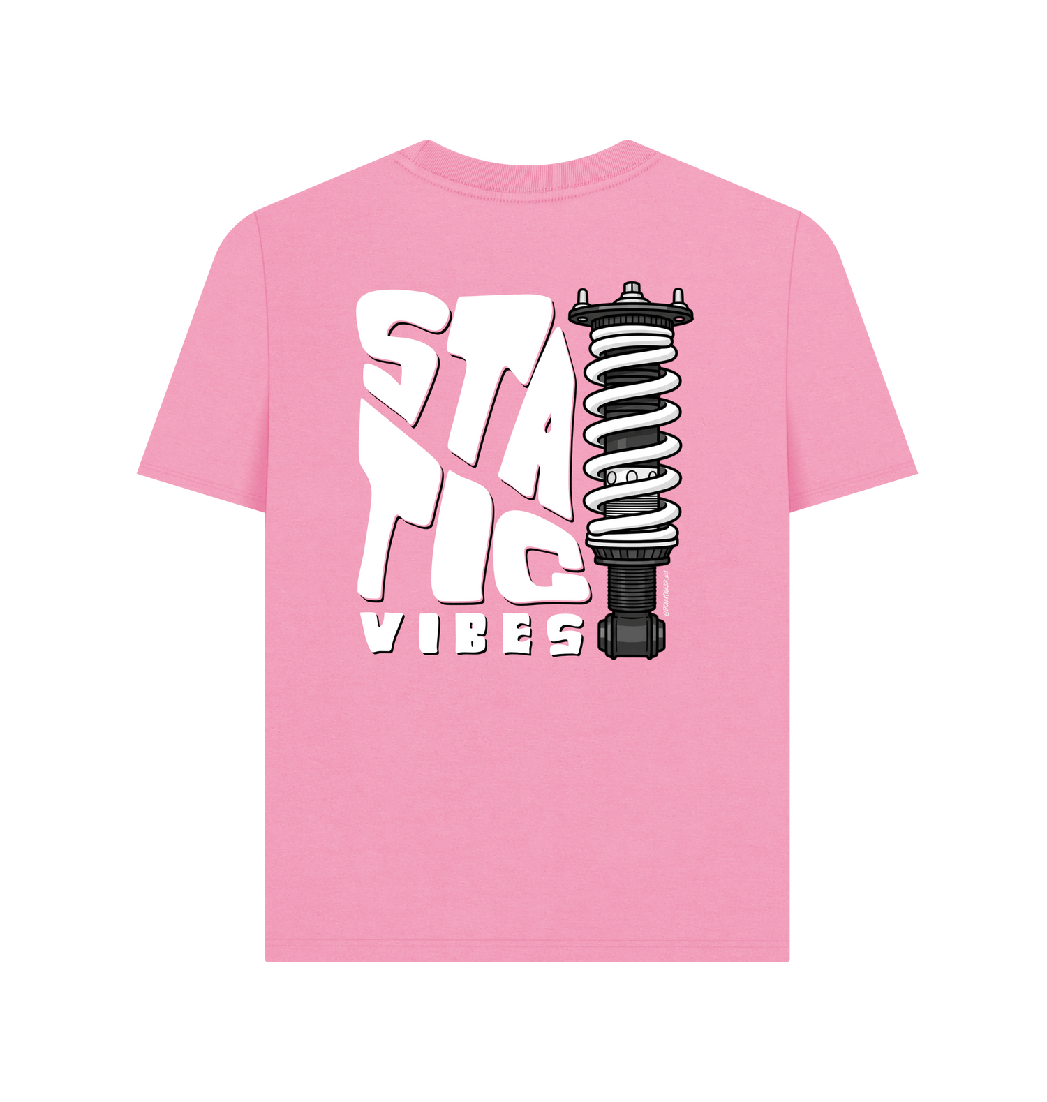 Rose Pink Printed T-shirt Back