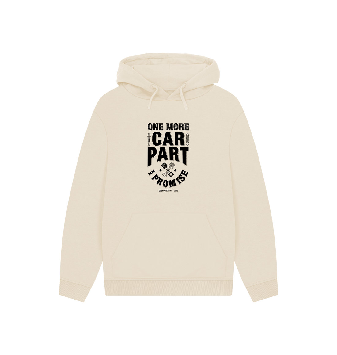 Oat Printed Hoody Front