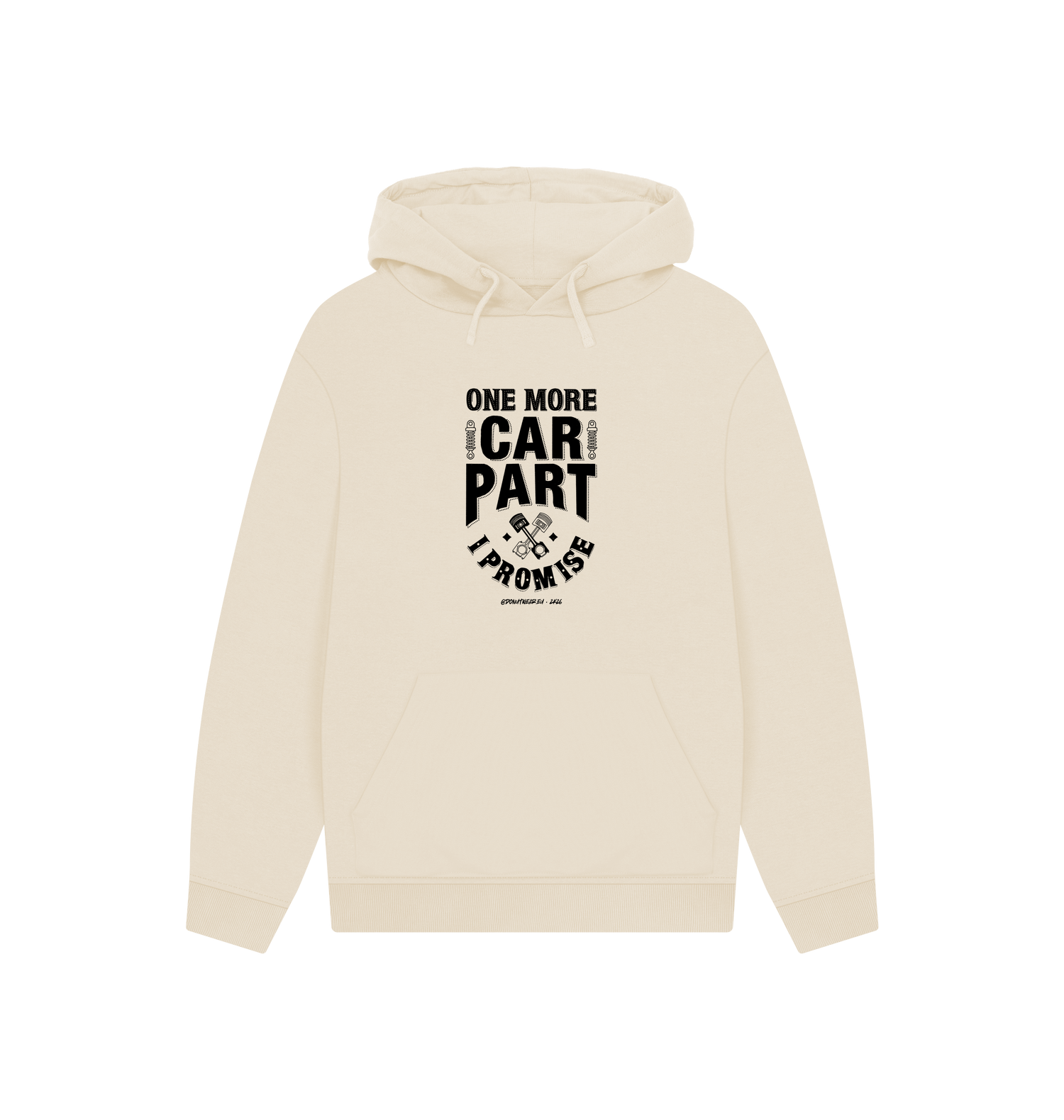 Oat Printed Hoody Front